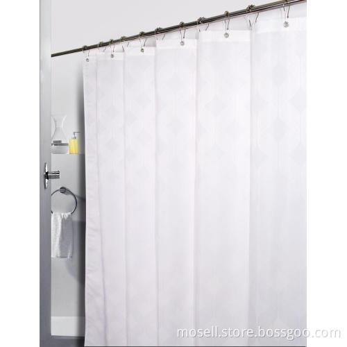 Ren polyester jacquard vattentät duschgardin